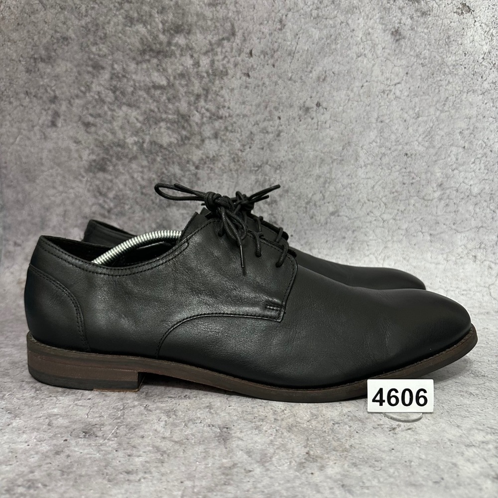 Clarks Flow Plain Oxford Mens Size 13 Black Leather Shoe 261396417120 Lace Up